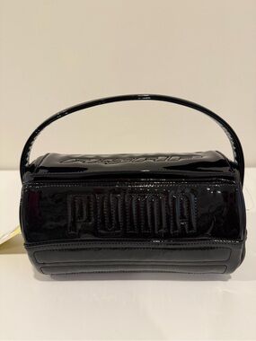 Black Patent Shoulder Bag